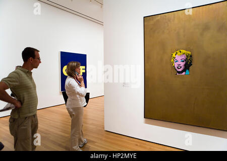 MoMA (Museum of Modern Art). Andy Warhol; Marilyn Monroe, New York City, USA Stockfoto