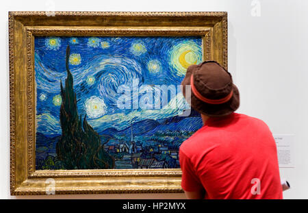 MoMA (Museum für Moderne Kunst). Die Sternennacht; Vincent Van Gogh, New York City, USA Stockfoto