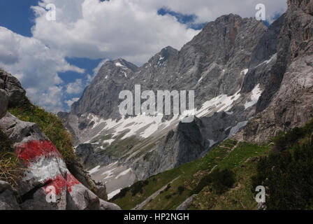 Nationalpark Dachstein, Dachstein blicken nach Süden Wand, Salzkammergut, Oberösterreich, Oberösterreich, Österreich Stockfoto