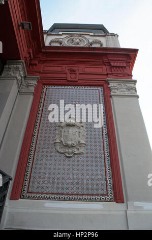 Bilbao: Details der Mercado De La Ribera, Ribera Markt, befindet sich der größte überdachte Markt in Europa auf dem rechten Ufer des Flusses Nervión Stockfoto