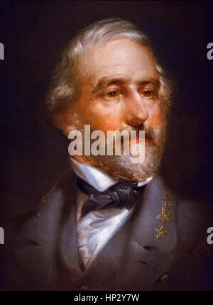 Robert E Lee (1807-1870), Porträt des konföderierten Generals von Edward Caledon Bruce, Öl auf Leinwand, c.1864-65 Stockfoto