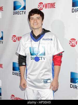 Josh Hutcherson kommt auf dem roten Teppich für Directv siebten jährlichen Celebrity Beach Bowl im 2. Februar 2013, in New Orleans, Louisiana. Foto von Francis Specker Stockfoto