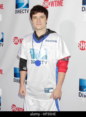 Josh Hutcherson kommt auf dem roten Teppich für Directv siebten jährlichen Celebrity Beach Bowl im 2. Februar 2013, in New Orleans, Louisiana. Foto von Francis Specker Stockfoto