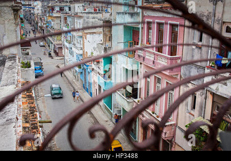 Concordia Street, Centro Habana, La Habana, Kuba Stockfoto