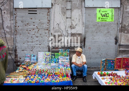 Markt, Plaza De La Constitución, El Zocalo, Zocalo Quadrat, Mexico City, Mexiko Stockfoto