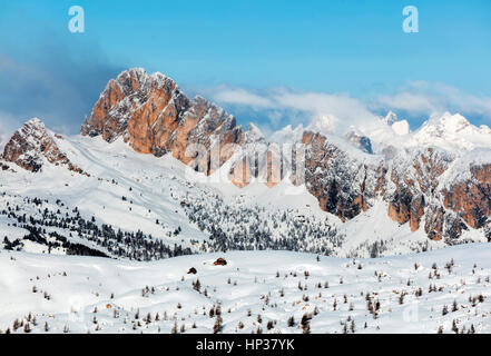 Stock Foto - Dolomiten Winter Italien Stockfoto