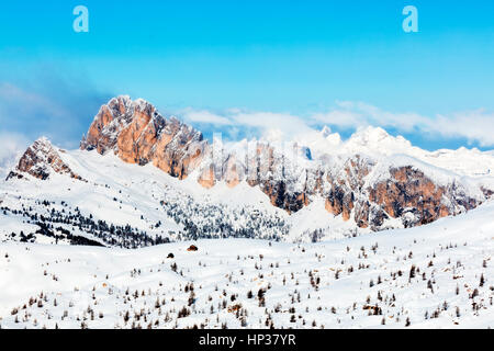 Stock Foto - Dolomiten Winter Italien Stockfoto