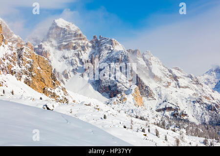 Stock Foto - Dolomiten Winter Italien Stockfoto