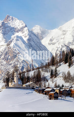 Stock Foto - Dolomiten Winter Italien Stockfoto