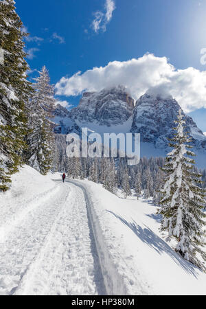 Stock Foto - Dolomiten Winter Italien Stockfoto