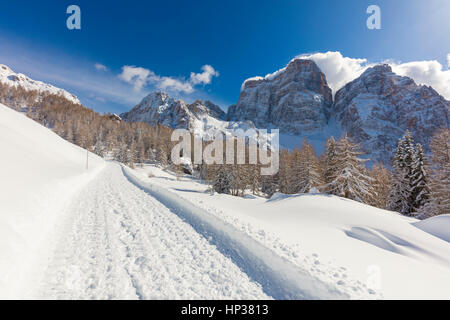 Stock Foto - Dolomiten Winter Italien Stockfoto