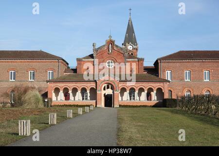 Abtei Notre Dame des Dombes in Frankreich Stockfoto