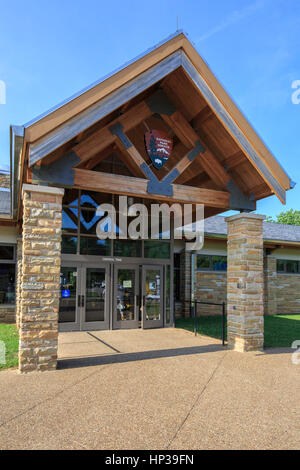 Eingang zum Zentrum der Mammoth Cave National Park Besucher Stockfoto