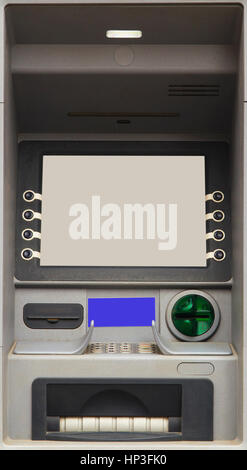 Geldautomaten der Bank closeup Stockfoto