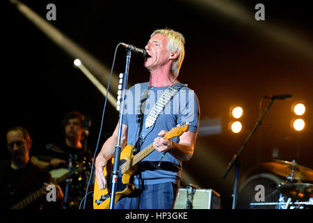 BENICASSIM, Spanien - 18 Juli: Paul Weller (Sänger, Songwriter und Musiker) führt auf FIB Festival am 18. Juli 2014 in Benicassim, Spanien. Stockfoto