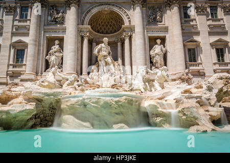 Trevi-Brunnen, Fontana di Trevi, Wahrzeichen, Rom, Latium, Italien Stockfoto