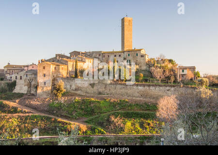 Pereta, einem sehr hübschen Dorf in Grosseto Provinz der Toskana, Italien Stockfoto