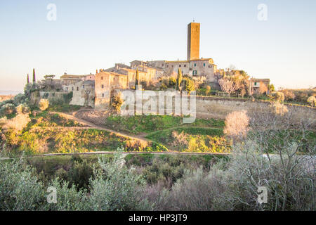 Pereta, einem sehr hübschen Dorf in Grosseto Provinz der Toskana, Italien Stockfoto