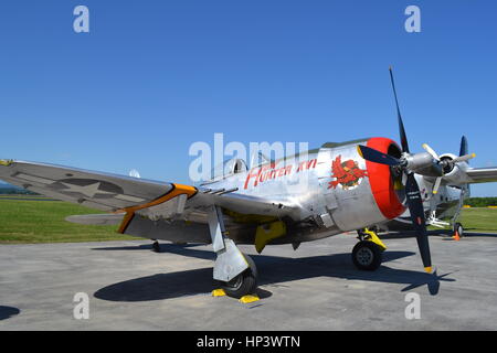 Republik Luftfahrt P - 47D Thunderbolt, WW2 Kämpfer Stockfoto