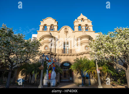 Das Haus mit Charme Gebäude in den frühen Morgenstunden. Balboa Park, San Diego, Kalifornien, USA. Stockfoto