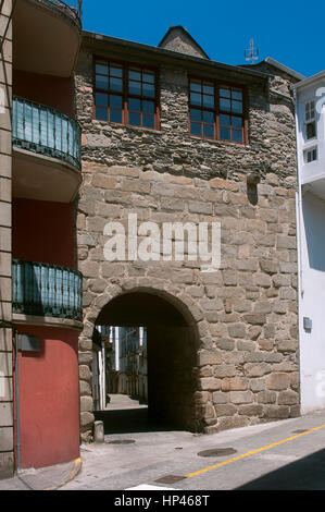 Puerta De La Villa (Jahr 1217), Viveiro, Lugo Provinz, Region Galicien, Spanien, Europa Stockfoto