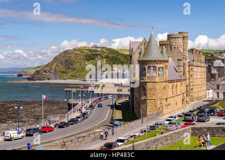 University College, Aberystwyth, Ceredigion, Wales, Vereinigtes Königreich, Europa. Stockfoto