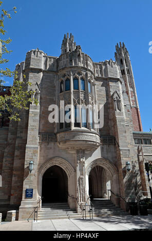 Sterling Law Building, nach Hause zu Yale Law School, Yale University, New Haven, Connecticut, USA. Stockfoto