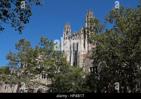 Sterling Law Building, nach Hause zu Yale Law School, Yale University, New Haven, Connecticut, USA. Stockfoto