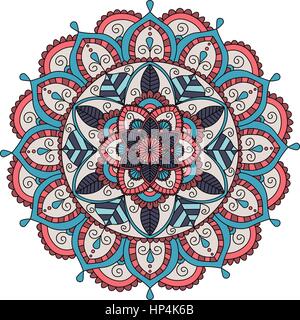 Bunte Blumen mandala Stock Vektor