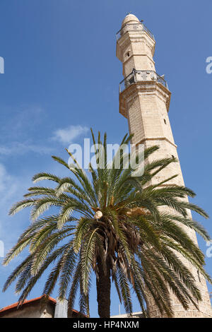 historischen Jaffa Uhrturm in der Yefet Street, tel Aviv-Yafo, israel Stockfoto