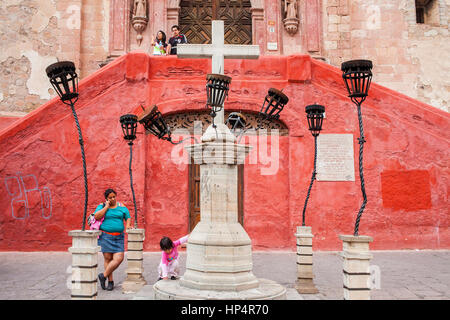 Plaza de San Roque, Guanajuato, Bundesstaat Guanajuato, Mexiko Stockfoto