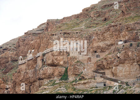 St.-Georgs-Kloster, Wadi Qelt, West Bank, Palästina, israel Stockfoto