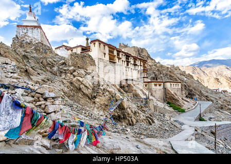 Die Shey Schlossanlage in der Region Ladakh, Indien. Der Palast ist liegt 15 Kilometer südlich von Leh, vor allem in Ruinen jetzt Stockfoto