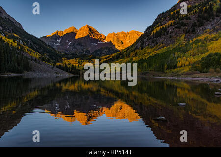 Die Ikonischen kastanienbraunen Glocken in der Nähe von Aspen, Colorado Stockfoto