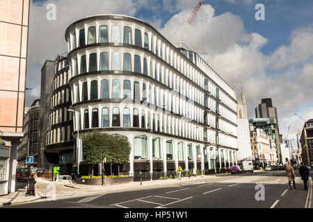 Außenseite des ehemaligen Sitz der Credit Lyonais auf 30 Cannon Street, London, EG4 Stockfoto