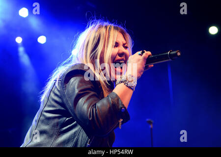 BARCELONA - 28 FEB: Amaia Montero (Künstler) Konzert in Barts Stadium am 28. Februar 2015 in Barcelona, Spanien. Stockfoto
