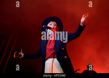 BARCELONA - 19 JUN: Roisin Murphy (Künstler) führt auf Sonar Festival am 19. Juni 2015 in Barcelona, Spanien. Stockfoto