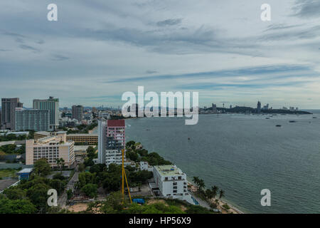 Pattaya Beach am Abend Stockfoto