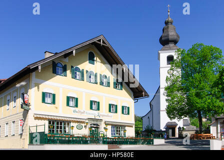 Zell am Moos, Kirche, Salzkammergut, Oberösterreich, Oberösterreich, Österreich Stockfoto