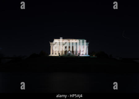 Washington, D.C., USA - 19. Januar 2016: Das Lincoln Memorial ist eine amerikanische National Monument errichtet, um den 16. Präsidenten der Vereinigten Staaten zu Ehren Stockfoto