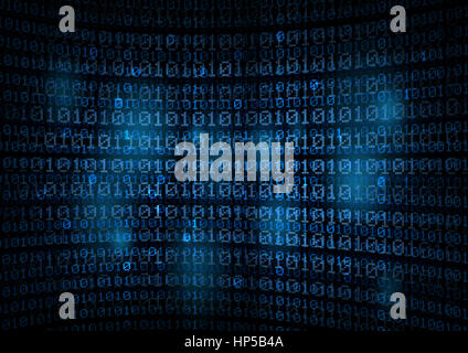 Binär-Code Hintergrund - Datenkonzept Stockfoto