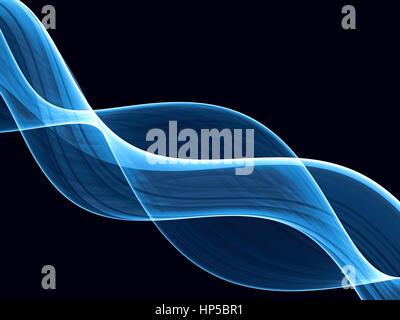 Fraktal-Welle - generiert abstrakt Digital Bild Stockfoto