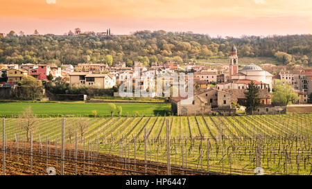 Typisch italienisches Dorf auf die Colli Berici, Vicenza, Italien. Stockfoto