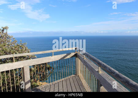 Pazifischen Ozean Aussicht vom Nationalpark zwischen Port Macquarie und Coffs Harbour Stockfoto