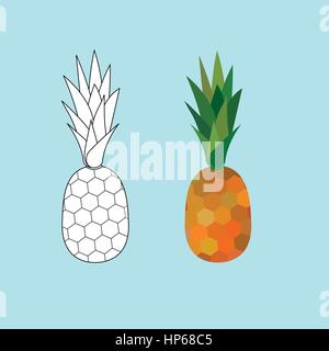 Ananas-Vektor-illustration Stock Vektor