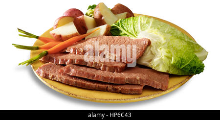 Corned Beef Teller Stockfoto