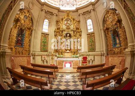 Im Inneren der Kathedrale von Guadix Provinz Granada, Granada, Andalusien, Spanien, Europa Stockfoto