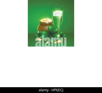 St. Patricks Day Karte Stock Vektor