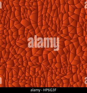 Geometrische Muster in orange Farbtöne wie Glasmalerei, nahtlose Vektor-illustration Stock Vektor