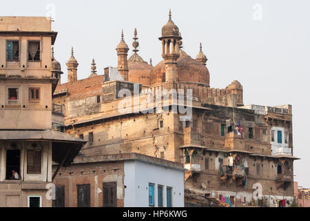 Varanasi, Benares, Hindu, religiöse, Hauptstadt, Heilige, Fluss, Ganges, Banken, der Heilige, Baden, Ghats, Uttar Pradesh, Indien Indian, Asia, asiatisch, Stockfoto